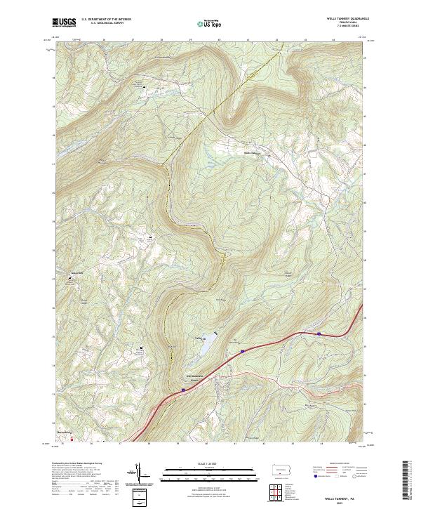 Wells Tannery, PA — USGS 7.5-minute topo (2023)