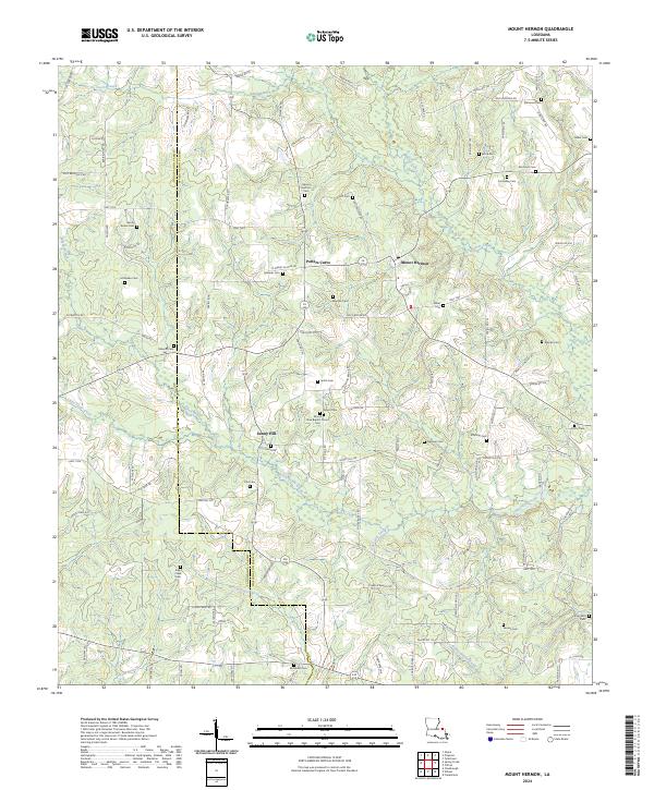 Mount Hermon, LA — USGS 7.5-minute topo (2024)