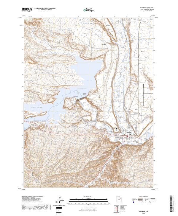 Duchesne, UT — USGS 7.5-minute topo (2023)