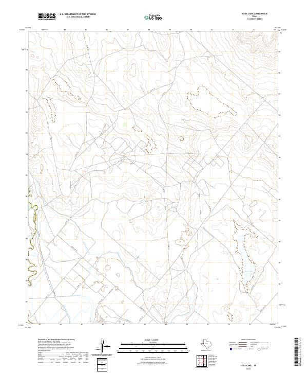 Soda Lake, TX — USGS 7.5-minute topo (2022)