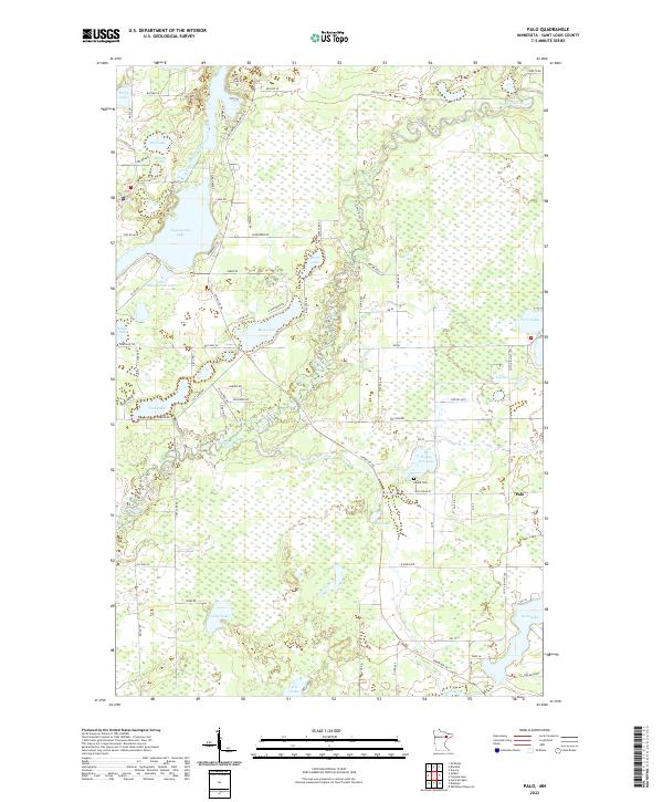 Palo, MN — USGS 7.5-minute topo (2022)