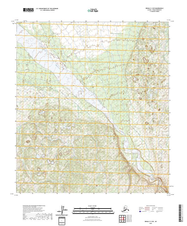 Denali C-3 SW, AK — USGS 7.5-minute topo (2023)