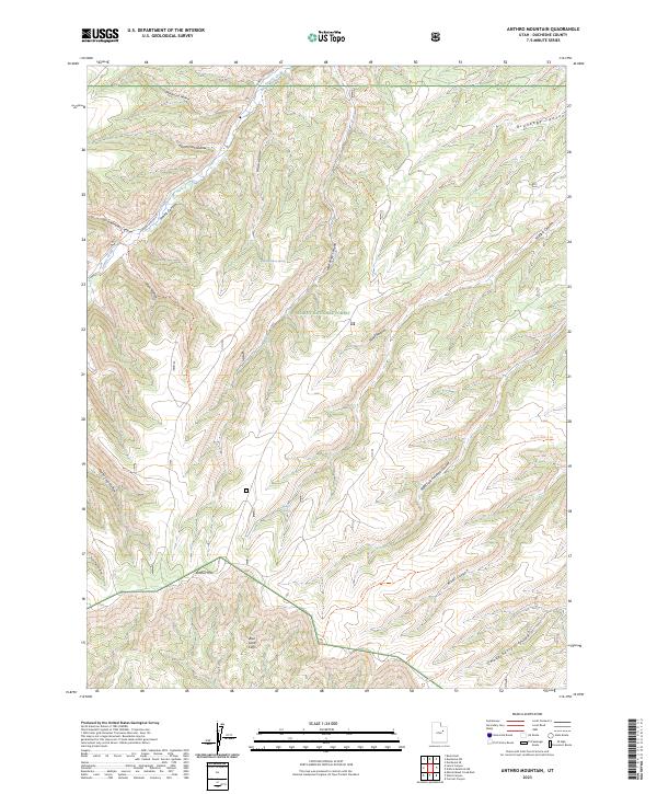 Anthro Mountain, UT — USGS 7.5-minute topo (2023)