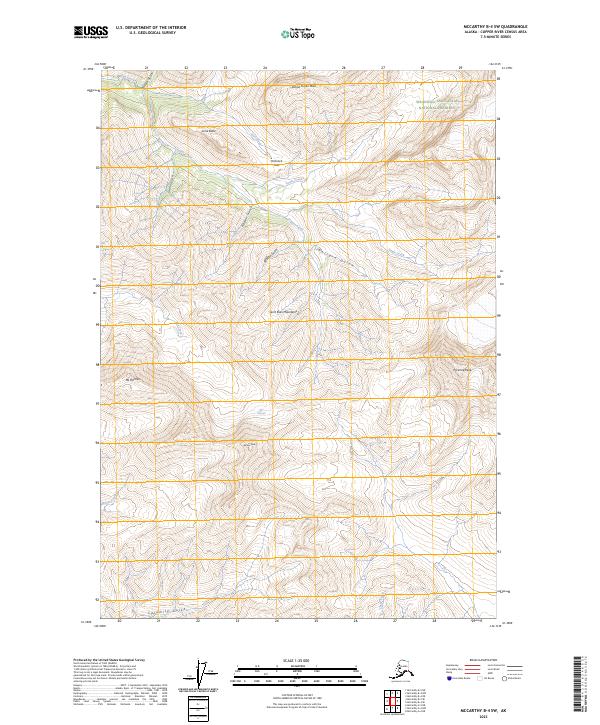 McCarthy B-4 SW, AK — USGS 7.5-minute topo (2023)