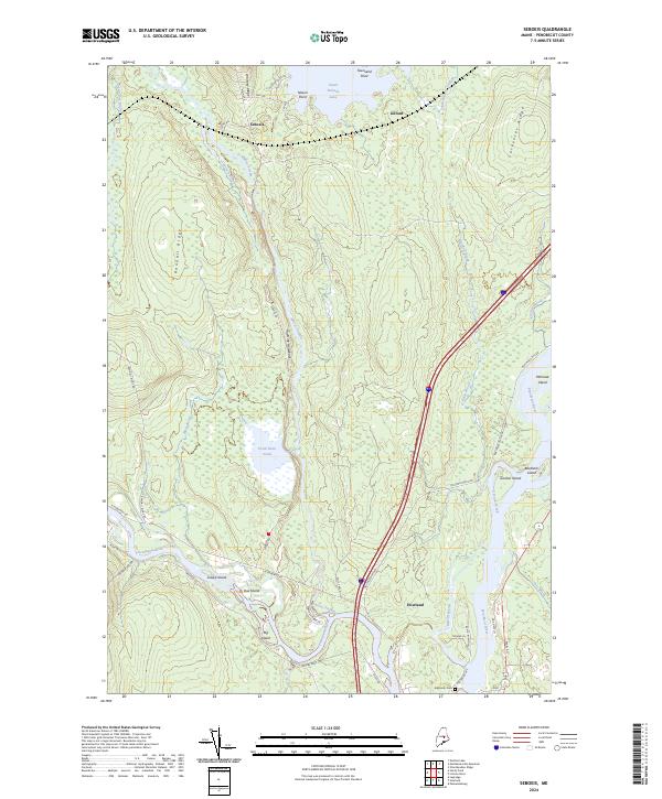 Seboeis, ME — USGS 7.5-minute topo (2024)