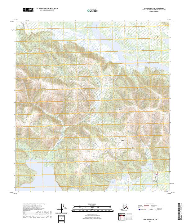 Tanacross A-4 NE, AK — USGS 7.5-minute topo (2024)