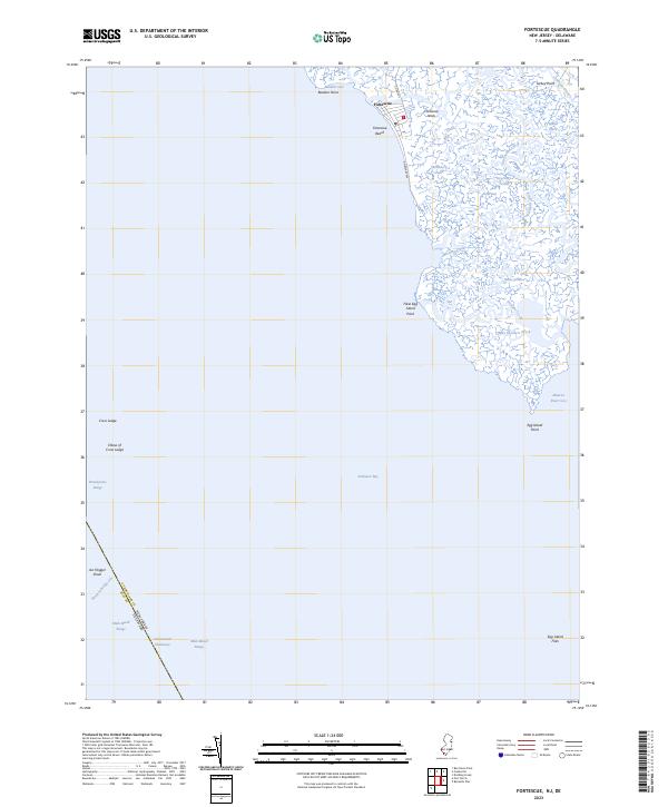 Fortescue, NJ-DE — USGS 7.5-minute topo (2023)