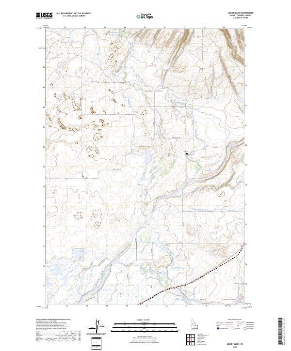 Lemon Lake, ID — USGS 7.5-minute topo (2023)