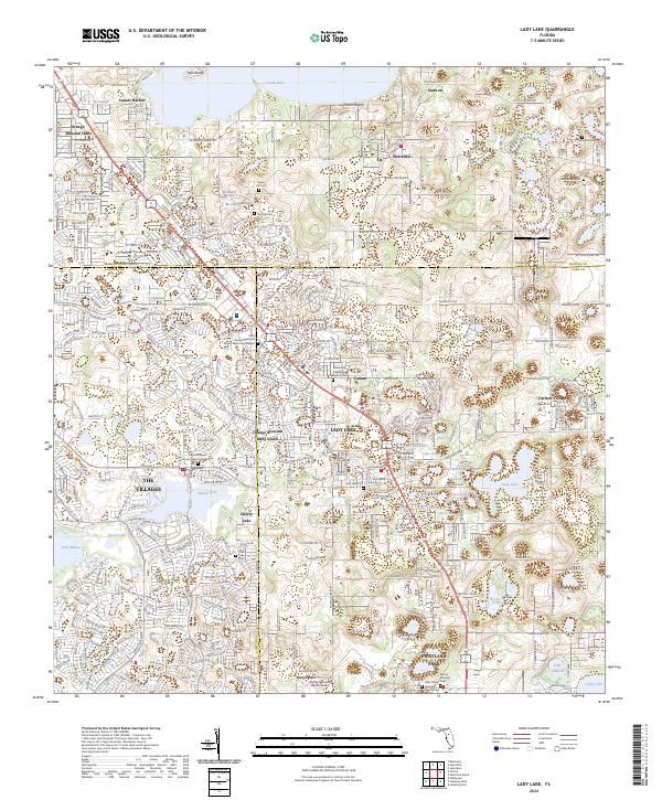 Lady Lake, FL — USGS 7.5-minute topo (2024)