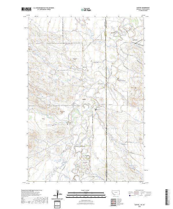 Capitol, MT-SD — USGS 7.5-minute topo (2024)