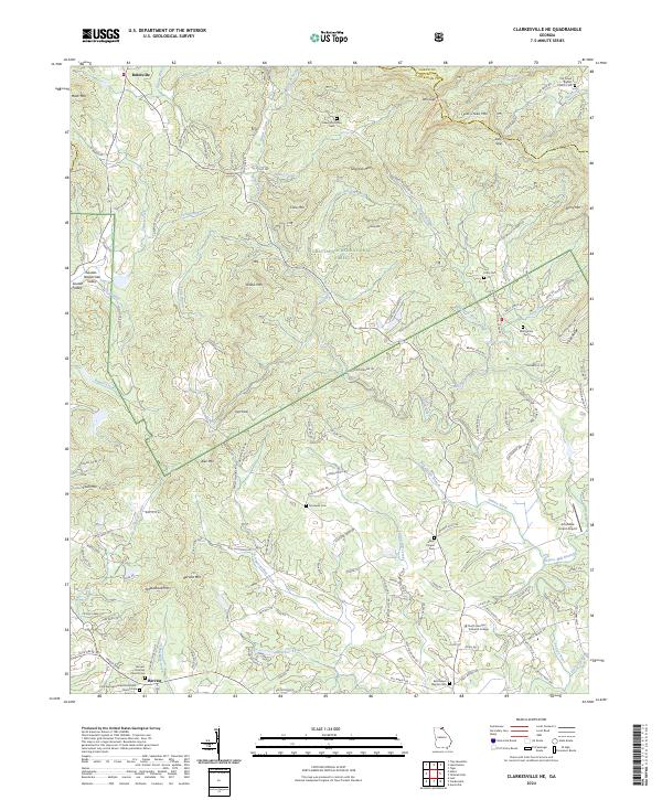 Clarkesville NE, GA — USGS 7.5-minute topo (2024)