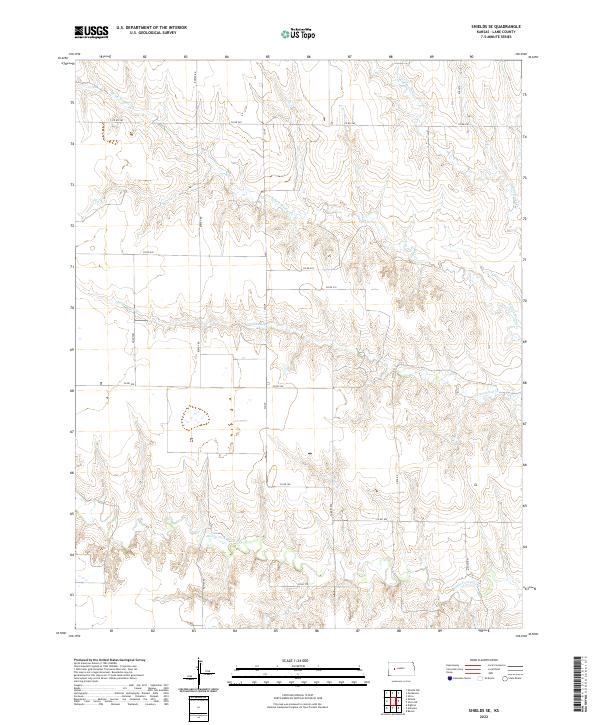 Shields SE, KS — USGS 7.5-minute topo (2022)