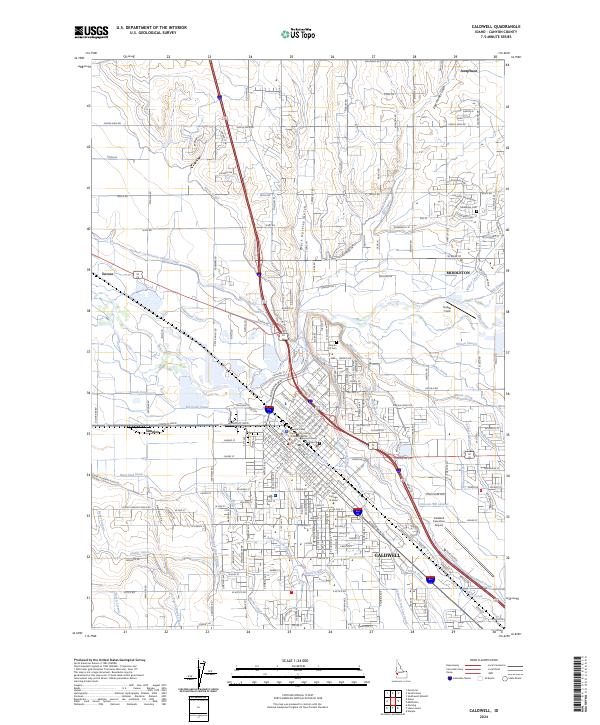 Caldwell, ID — USGS 7.5-minute topo (2024)