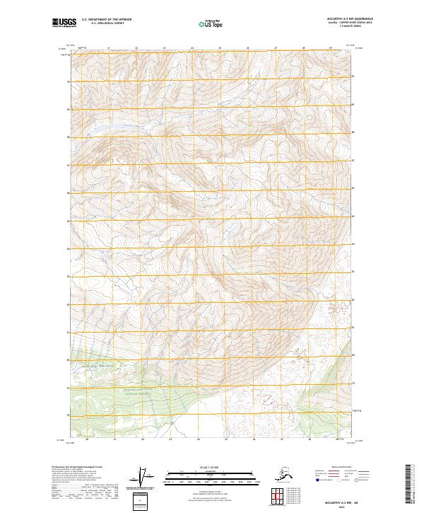 McCarthy A-3 NW, AK — USGS 7.5-minute topo (2023)