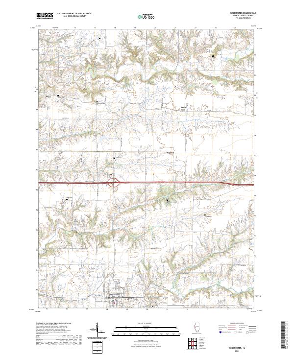 Winchester, IL — USGS 7.5-minute topo (2024)