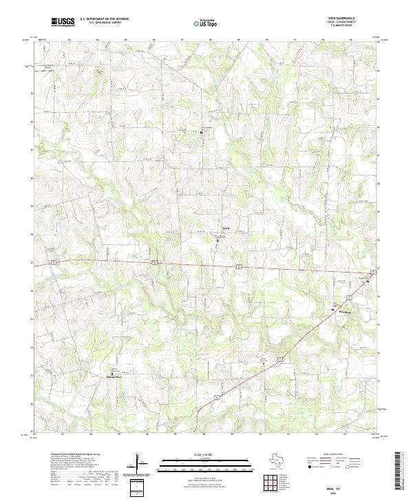 Wied, TX — USGS 7.5-minute topo (2022)