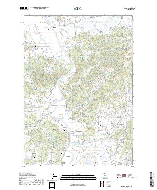 Garden Valley, OR — USGS 7.5-minute topo (2023)