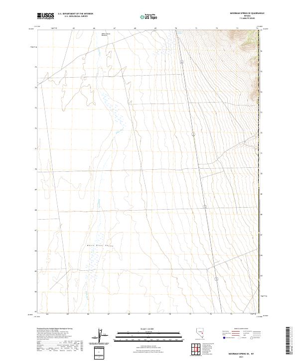 Moorman Spring SE, NV — USGS 7.5-minute topo (2021)