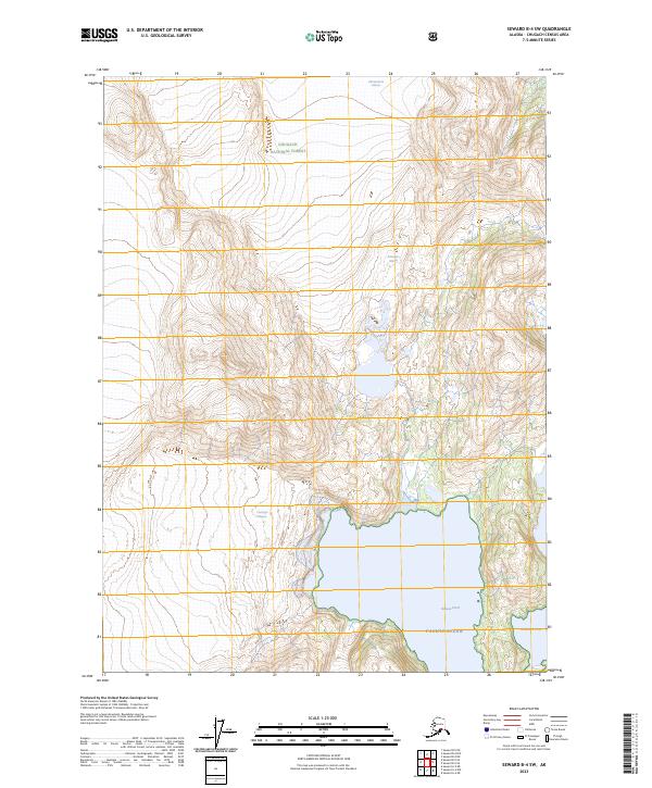 Seward B-4 SW, AK — USGS 7.5-minute topo (2023)