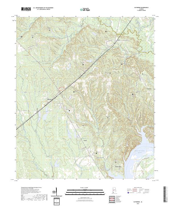 Catherine, AL — USGS 7.5-minute topo (2024)