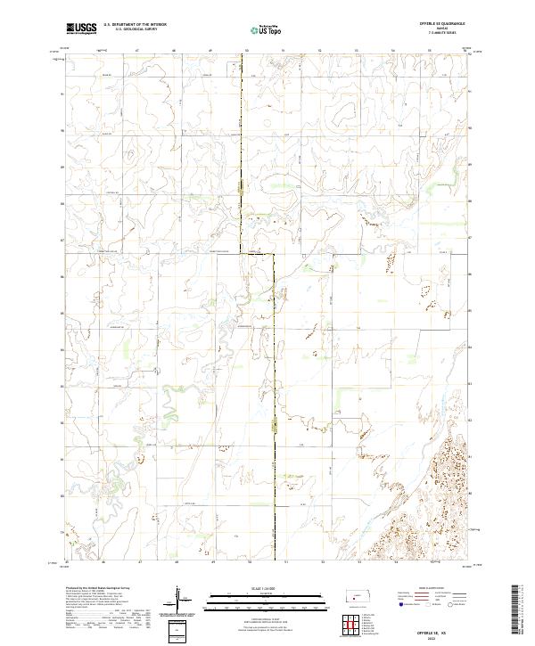 Offerle SE, KS — USGS 7.5-minute topo (2022)