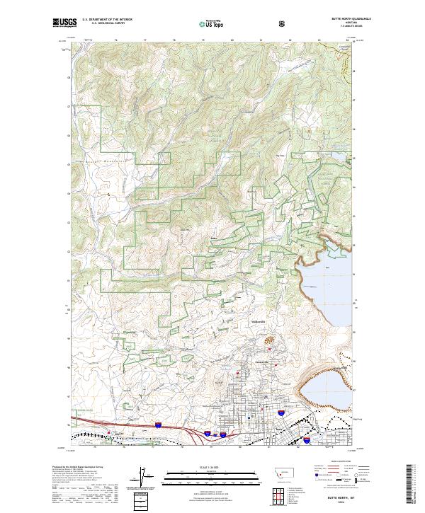 Butte North, MT — USGS 7.5-minute topo (2024)