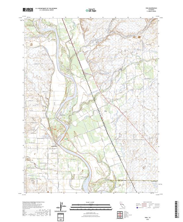 Vina, CA — USGS 7.5-minute topo (2023)