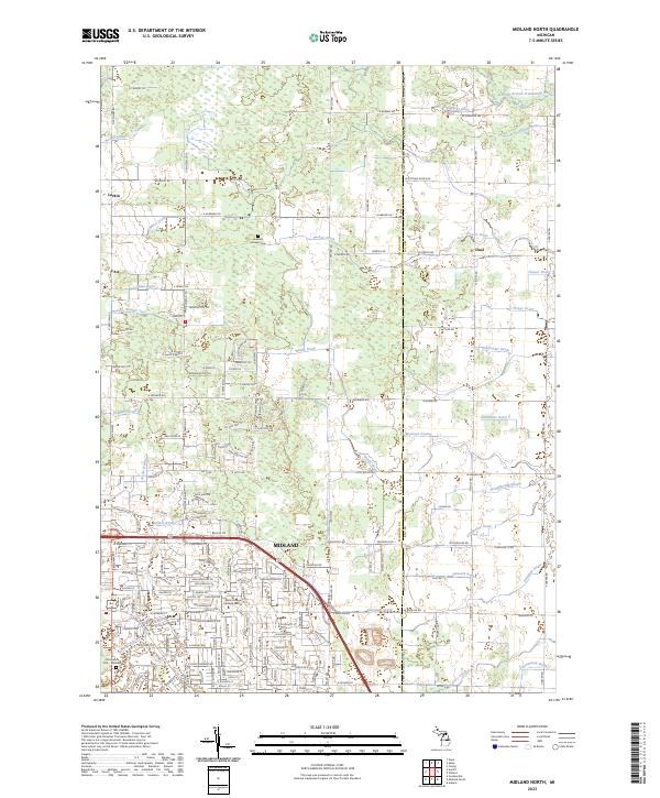 Midland North, MI — USGS 7.5-minute topo (2023)