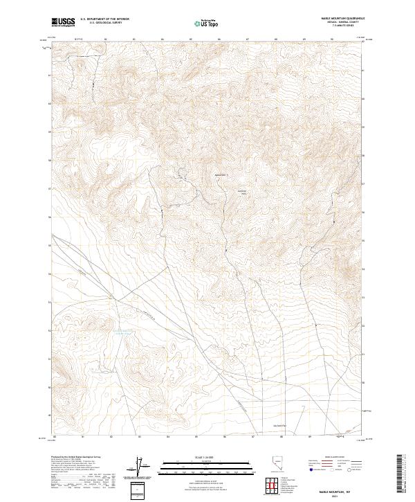 Mable Mountain, NV — USGS 7.5-minute topo (2021)