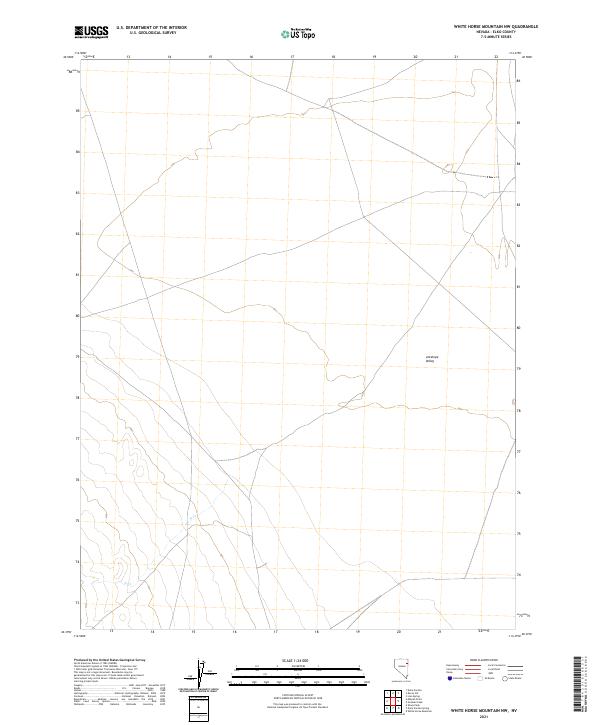 White Horse Mountain NW, NV — USGS 7.5-minute topo (2021)