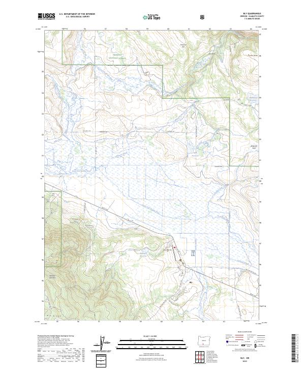 Bly, OR — USGS 7.5-minute topo (2023)