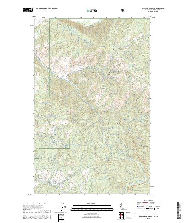 Boundary Mountain, WA-BC — USGS 7.5-minute topo (2023)