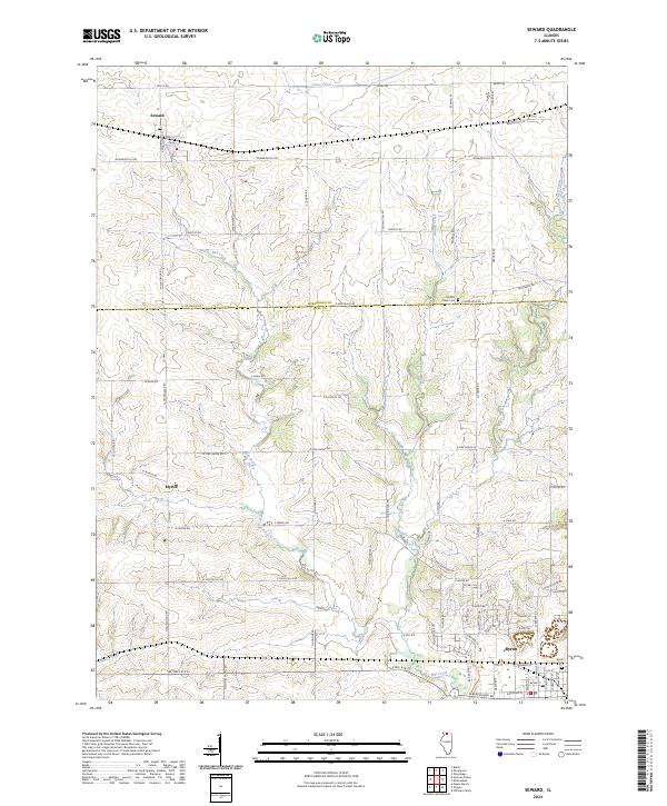 Seward, IL — USGS 7.5-minute topo (2024)