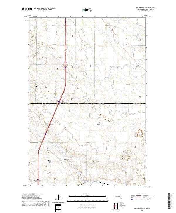 New Effington NE, ND-SD — USGS 7.5-minute topo (2024)