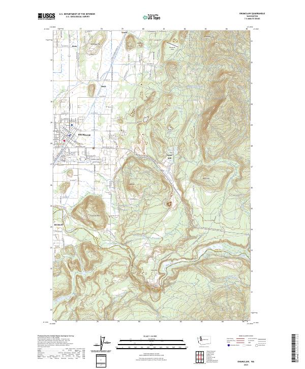 Enumclaw, WA — USGS 7.5-minute topo (2023)