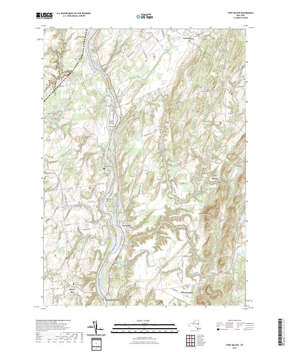 Fort Miller, NY — USGS 7.5-minute topo (2023)