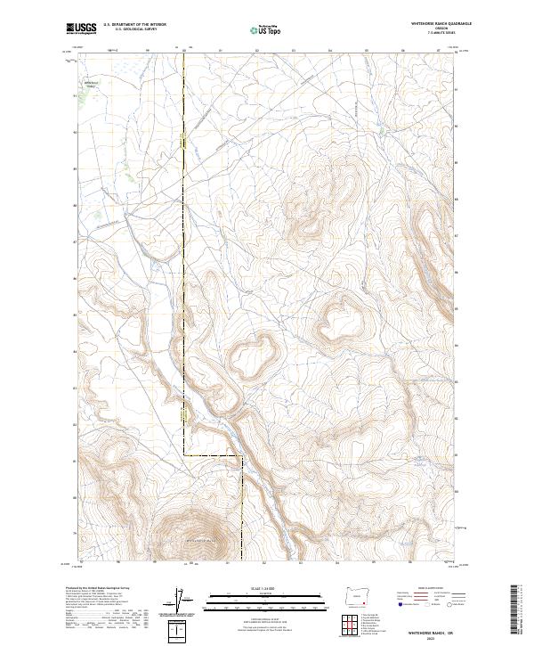 Whitehorse Ranch, OR — USGS 7.5-minute topo (2023)