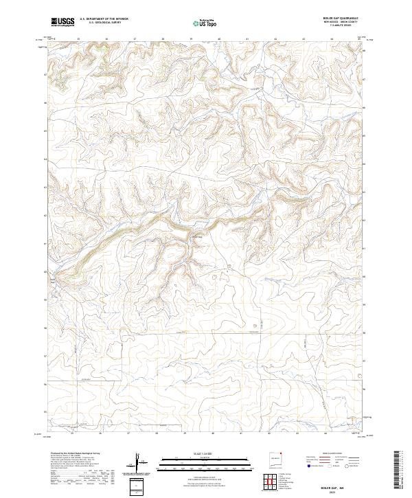 Boiler Gap, NM — USGS 7.5-minute topo (2023)