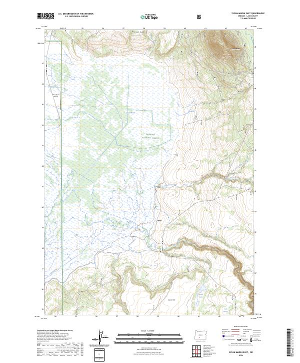 Sycan Marsh East, OR — USGS 7.5-minute topo (2024)