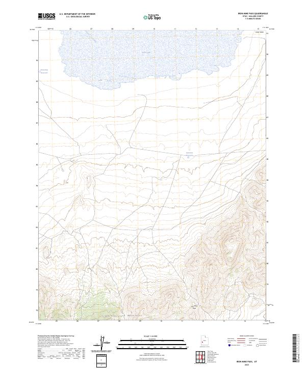 Iron Mine Pass, UT — USGS 7.5-minute topo (2023)