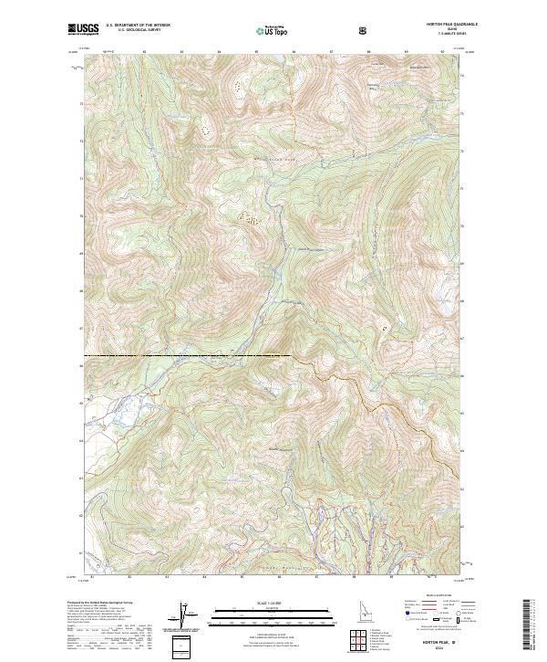 Horton Peak, ID — USGS 7.5-minute topo (2024)