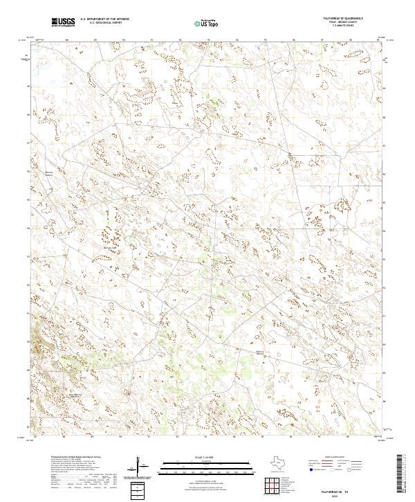 Falfurrias SE, TX — USGS 7.5-minute topo (2022)