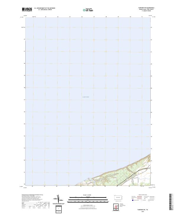 Fairview SW, PA — USGS 7.5-minute topo (2023)