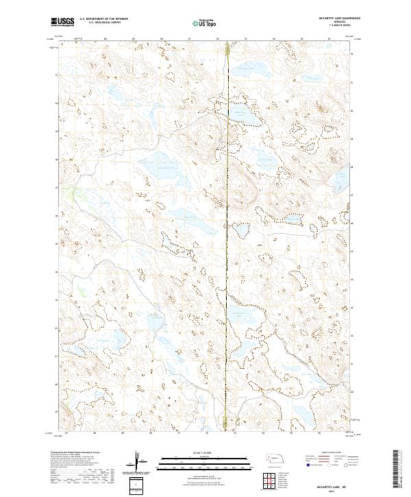 McCarthy Lake, NE — USGS 7.5-minute topo (2021)
