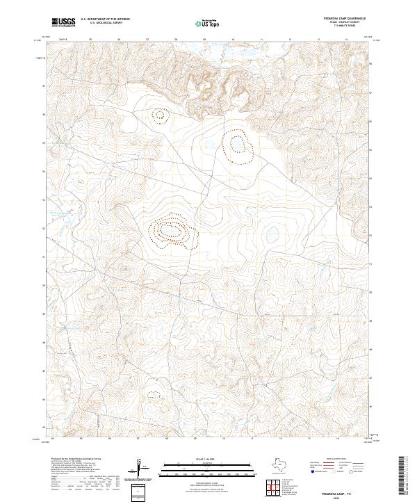 Pedarosa Camp, TX — USGS 7.5-minute topo (2022)