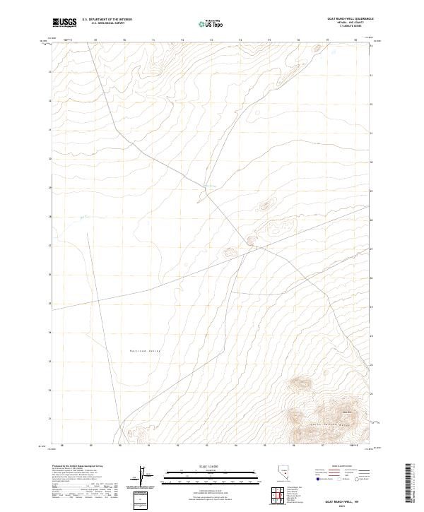 Goat Ranch Well, NV — USGS 7.5-minute topo (2021)