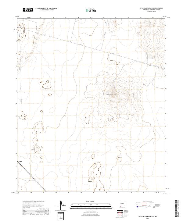 Little Black Mountain, NM — USGS 7.5-minute topo (2023)