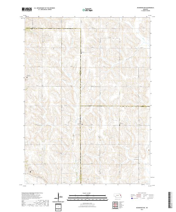 Nickerson NW, NE — USGS 7.5-minute topo (2021)
