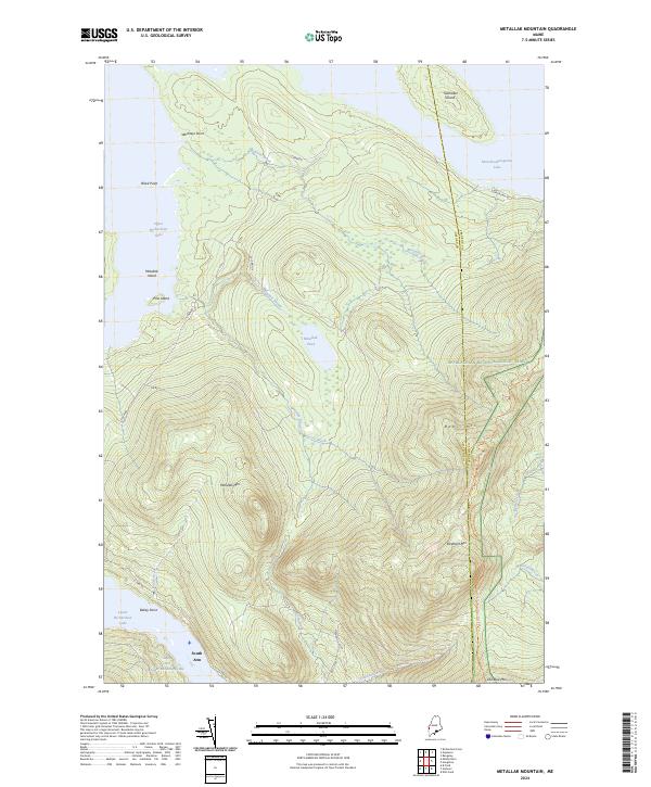 Metallak Mountain, ME — USGS 7.5-minute topo (2024)