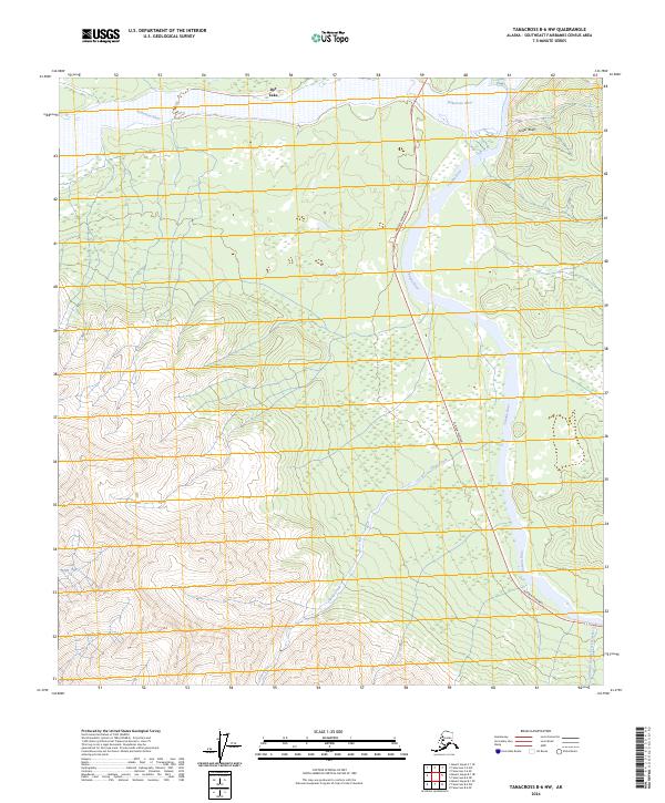 Tanacross B-6 NW, AK — USGS 7.5-minute topo (2024)